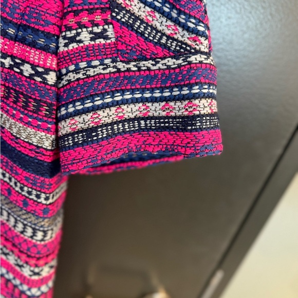 sass & bide size 6 (see measurements) GUC Pink and Navy Textured bright tweed - Picture 5 of 14